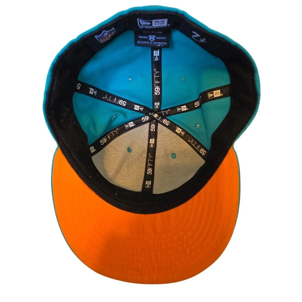 New Era Miami Dolphins Snapback Hat  One Size Fits Most
